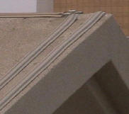 Top of casino roof line where we installed shock track flat