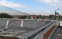 Gas canopy netting to keep out the pigeons from nesting and pooping