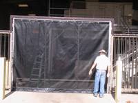 Pigeon Screen door looking from outside in